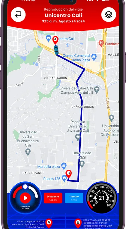 Pantalla 5 de la app GPSEC